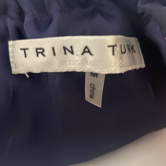 Trina Turk halter Dress Medium gorgeouss floral blue and pink - Picture 2 of 3